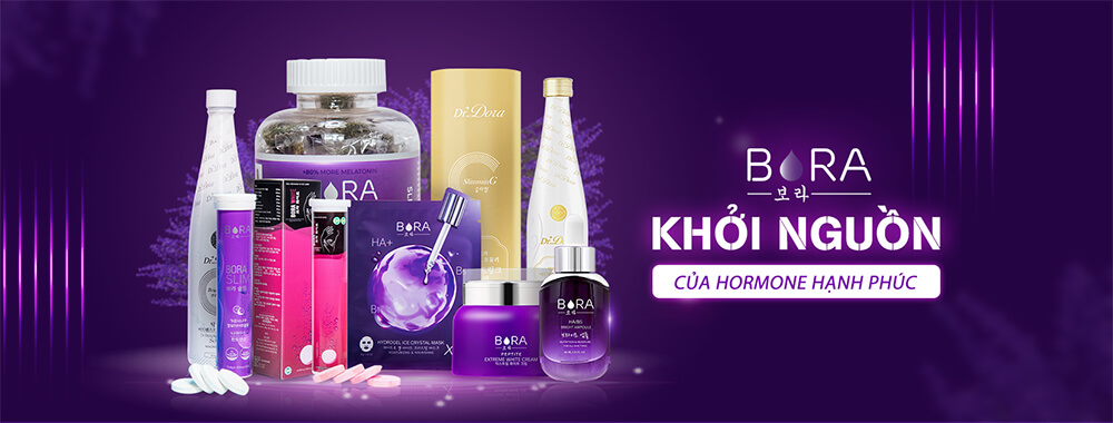 Bora - Nước uống Collagen tái tạo da trắng sáng, căng mịn, chống lão hoá